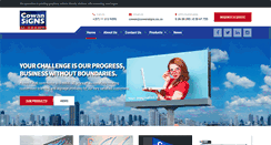 Desktop Screenshot of cowansigns.co.za